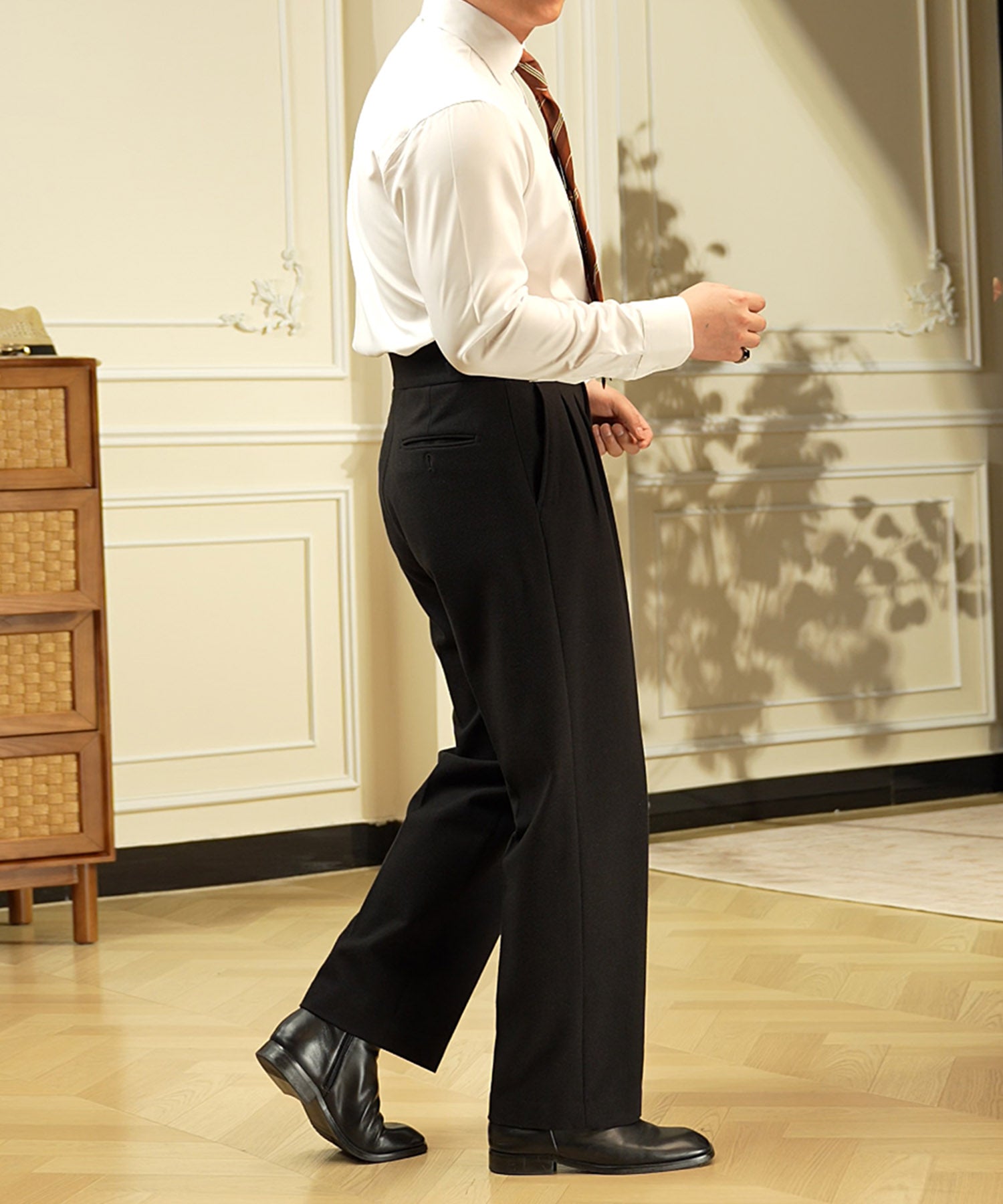 スリムフィット 無地 機能性抜群 シワになりにくい 清潔感 ロングスリーブ ドレス シャツ