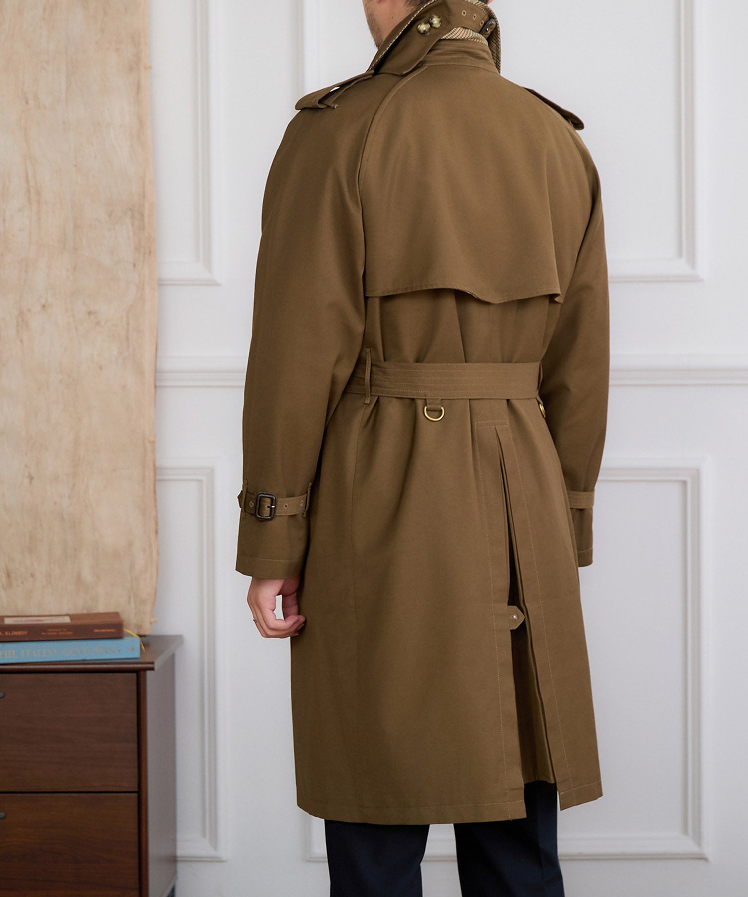 【NEW ITEM】レギュラーフィット えポーレット ガンフラップ コットンギャバジン スラッシュポケット 機能性抜群 防寒 シワになりにくい トレンチ コート