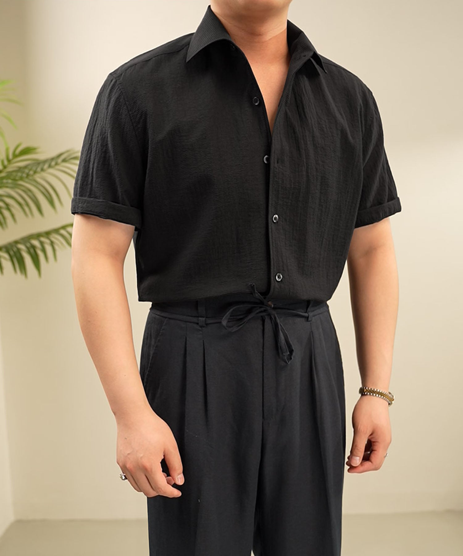 【NEW ITEM】スリムフィット 機能性抜群 通気性抜群 異素材 シワになりにくい 清潔感 清涼感 エレガンス トップス ショートスリーブ シャツ
