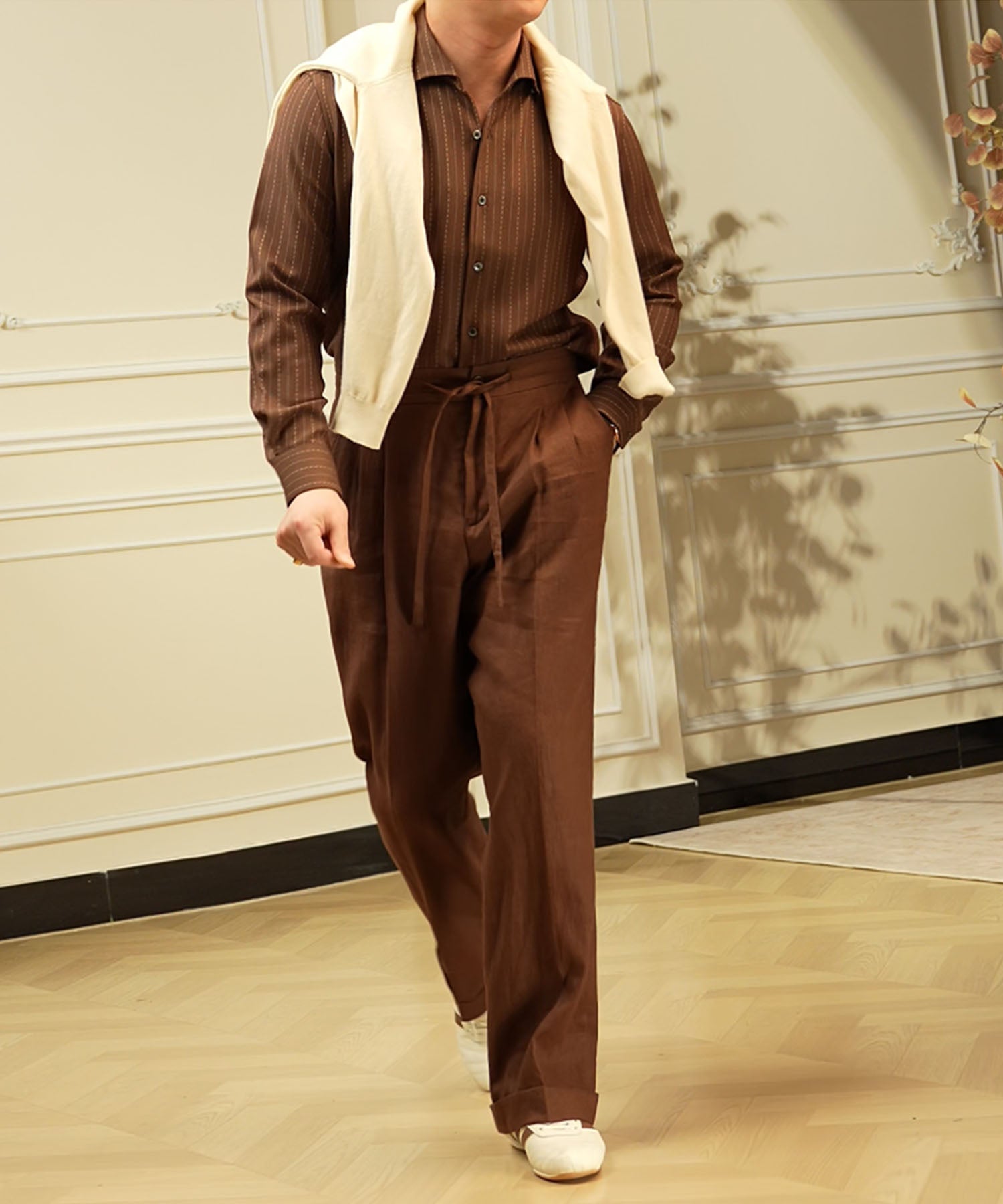 【NEW ITEM】レギュラーフィット ストライプ 着心地抜群 シワになりにくい 清潔感 カッタウェイ ロングスリーブ シャツ