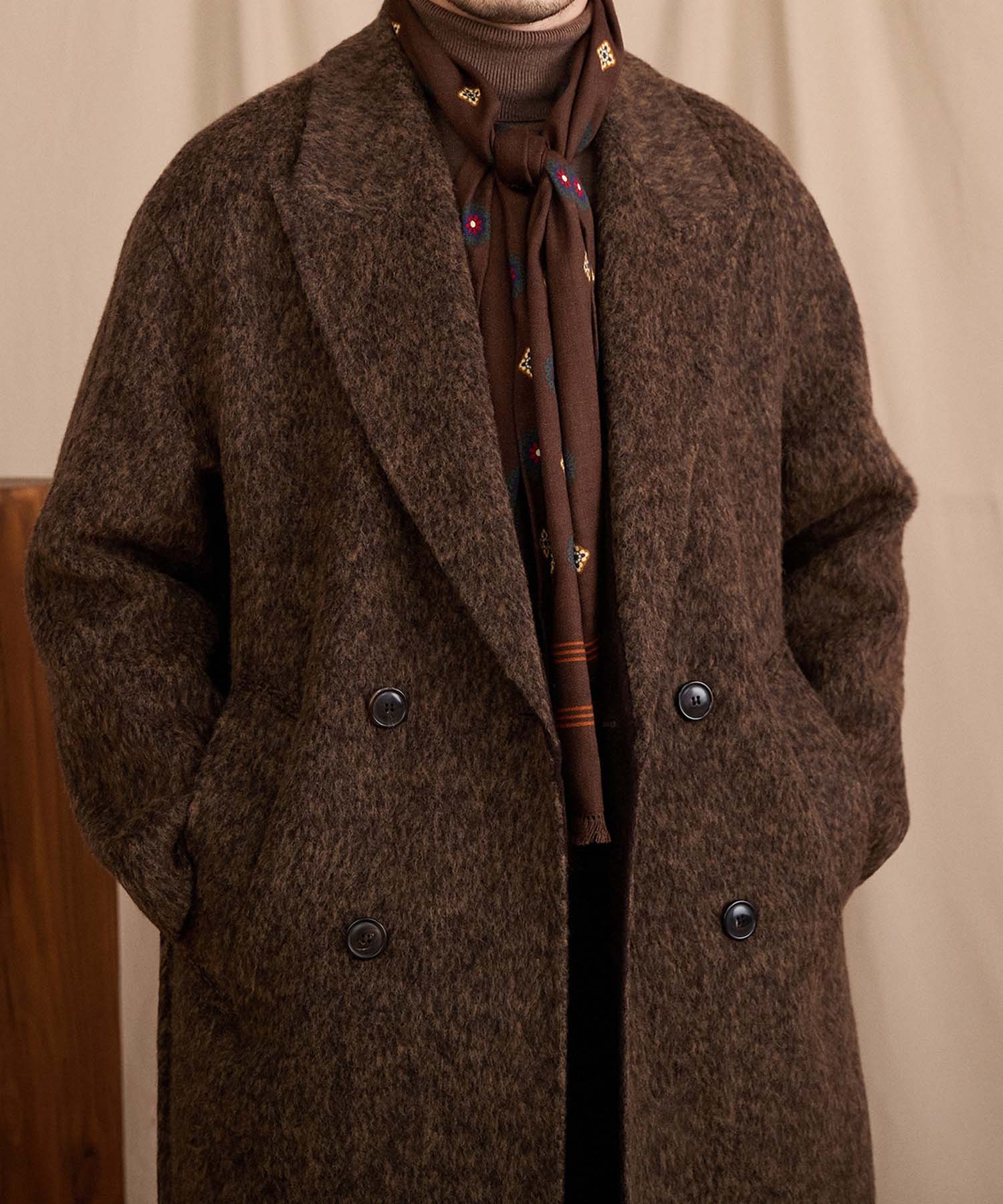 COMING SOON】レギュラーフィット ダブルブレスト 4つボタン ウール