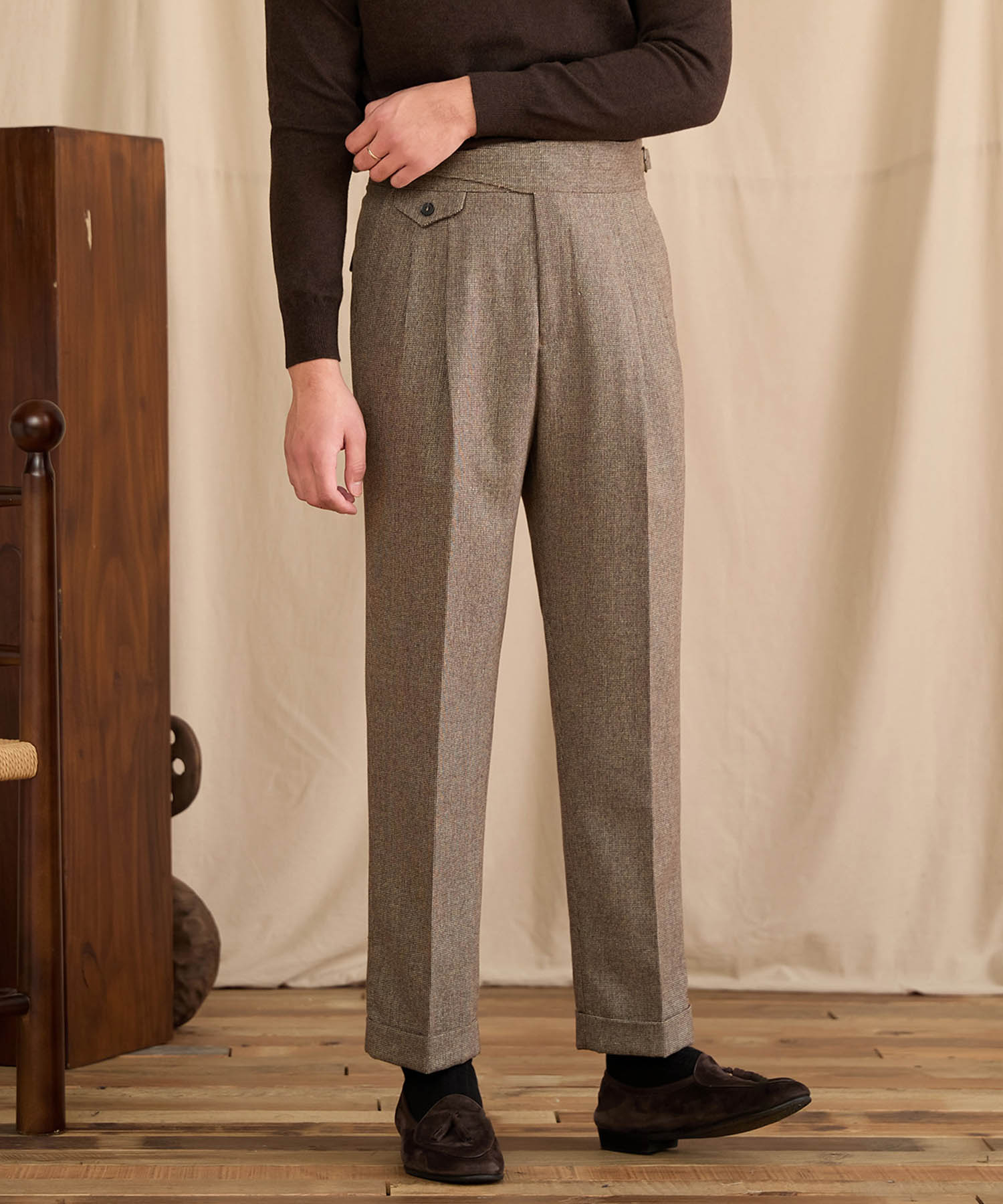 COMING SOON】レギュラーフィット 1つボタン ラップウエスト サイズ