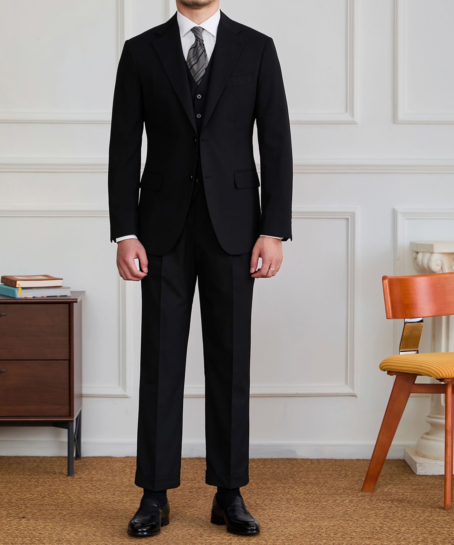 メンズ中級者にオススメ！BURON×BURONの超テッパン足回り2点セット！ BonPere 2足セット ビジネスシューズ 2足組み スーツ メンズ 革靴 紐