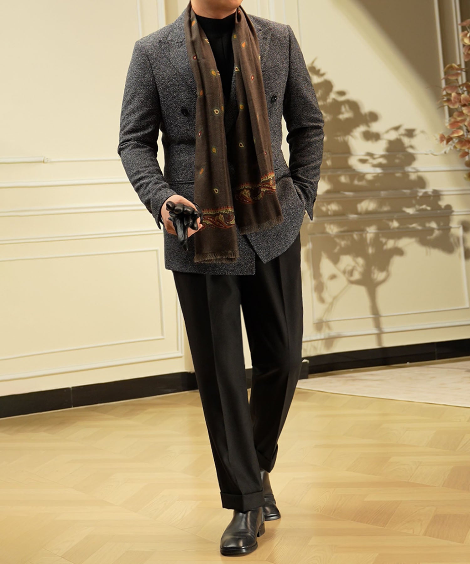 極美品 ブリオーニ ダブルブレスト スーツ 玉蟲色 38 裏地柄 ウール100% 13662_2_expand.jpg