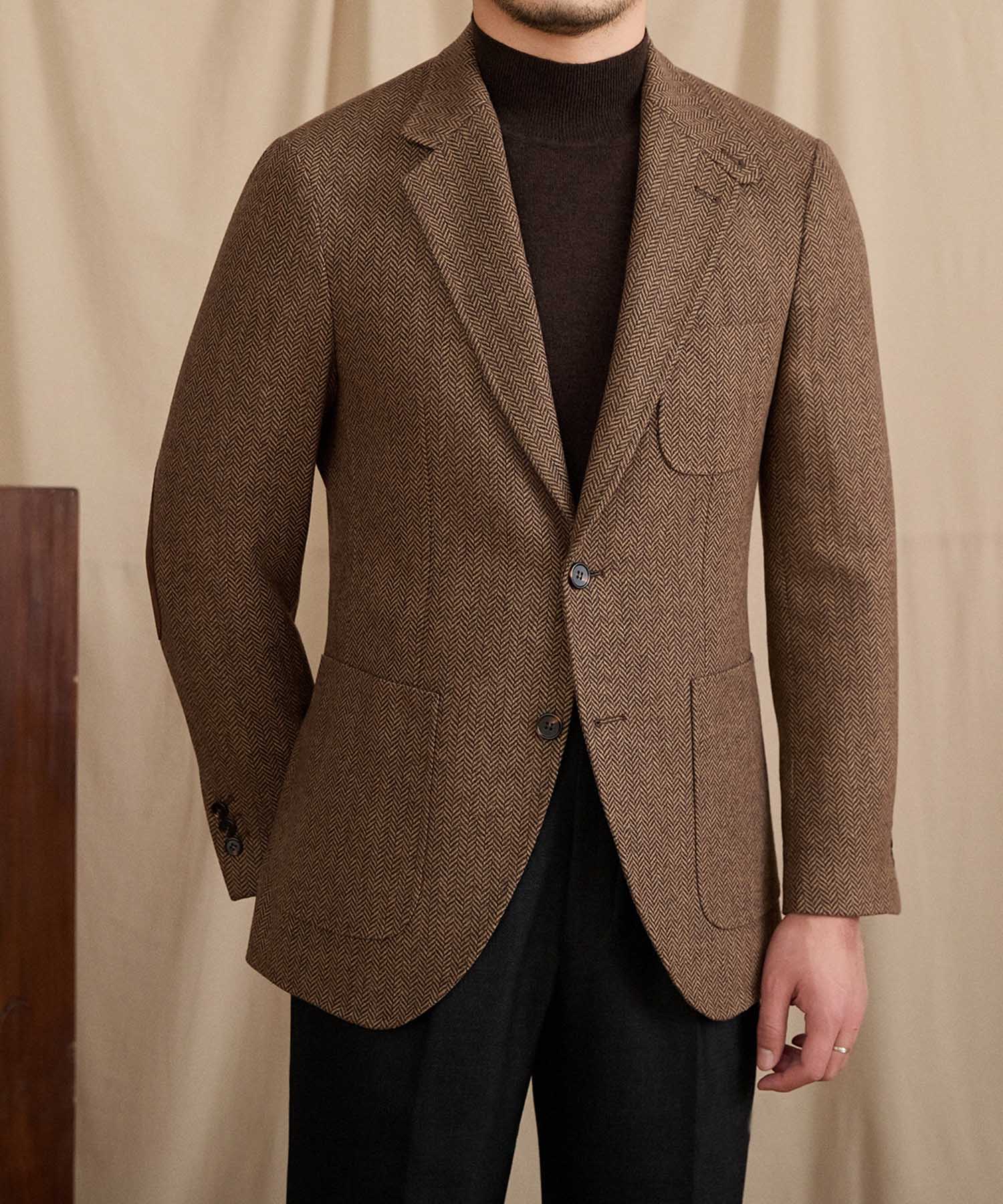 COMING SOON】スリムフィット シングルブレスト 2つボタン ウール 天然