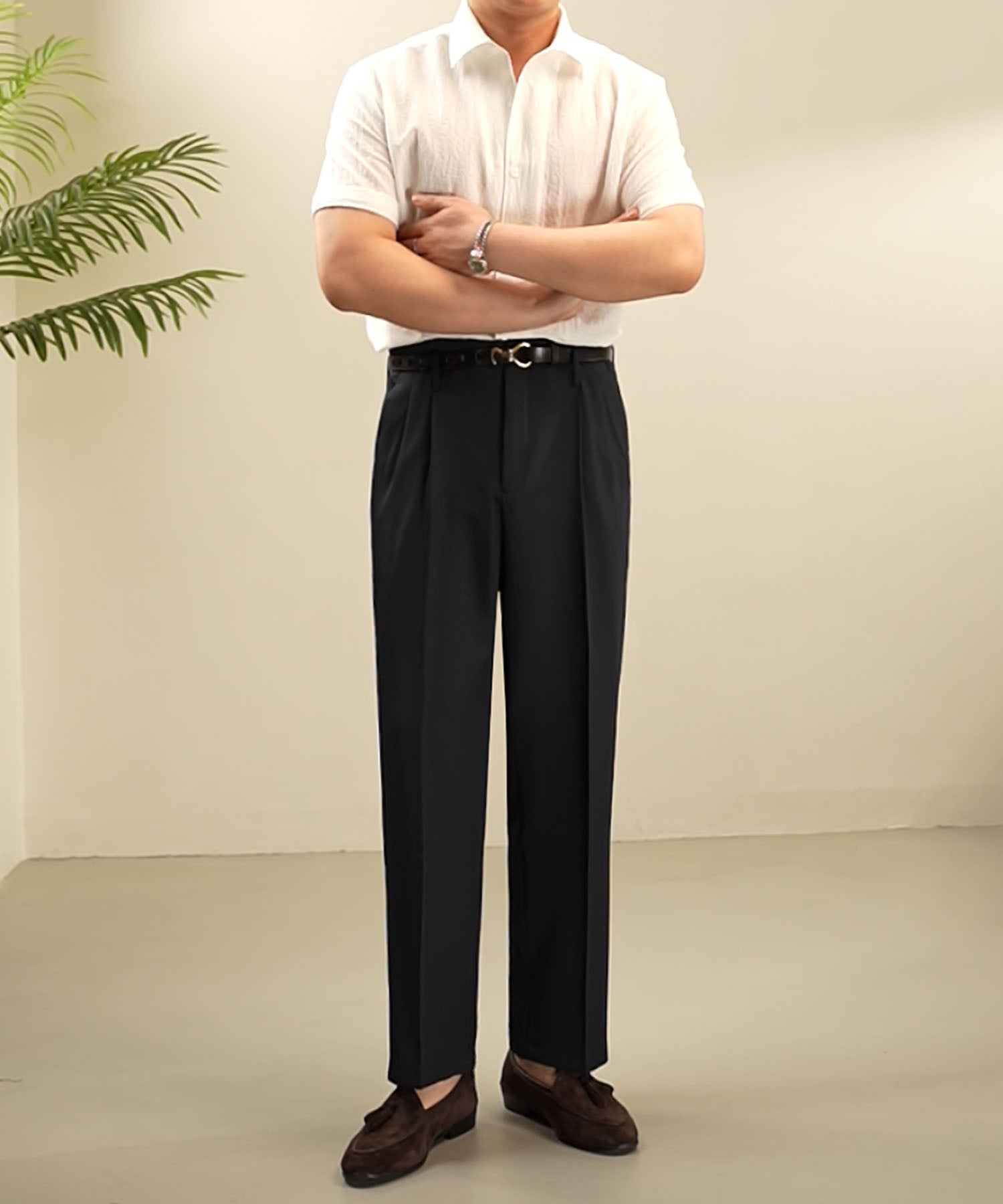 【NEW ITEM】スリムフィット 機能性抜群 通気性抜群 異素材 シワになりにくい 清潔感 清涼感 エレガンス トップス ショートスリーブ シャツ