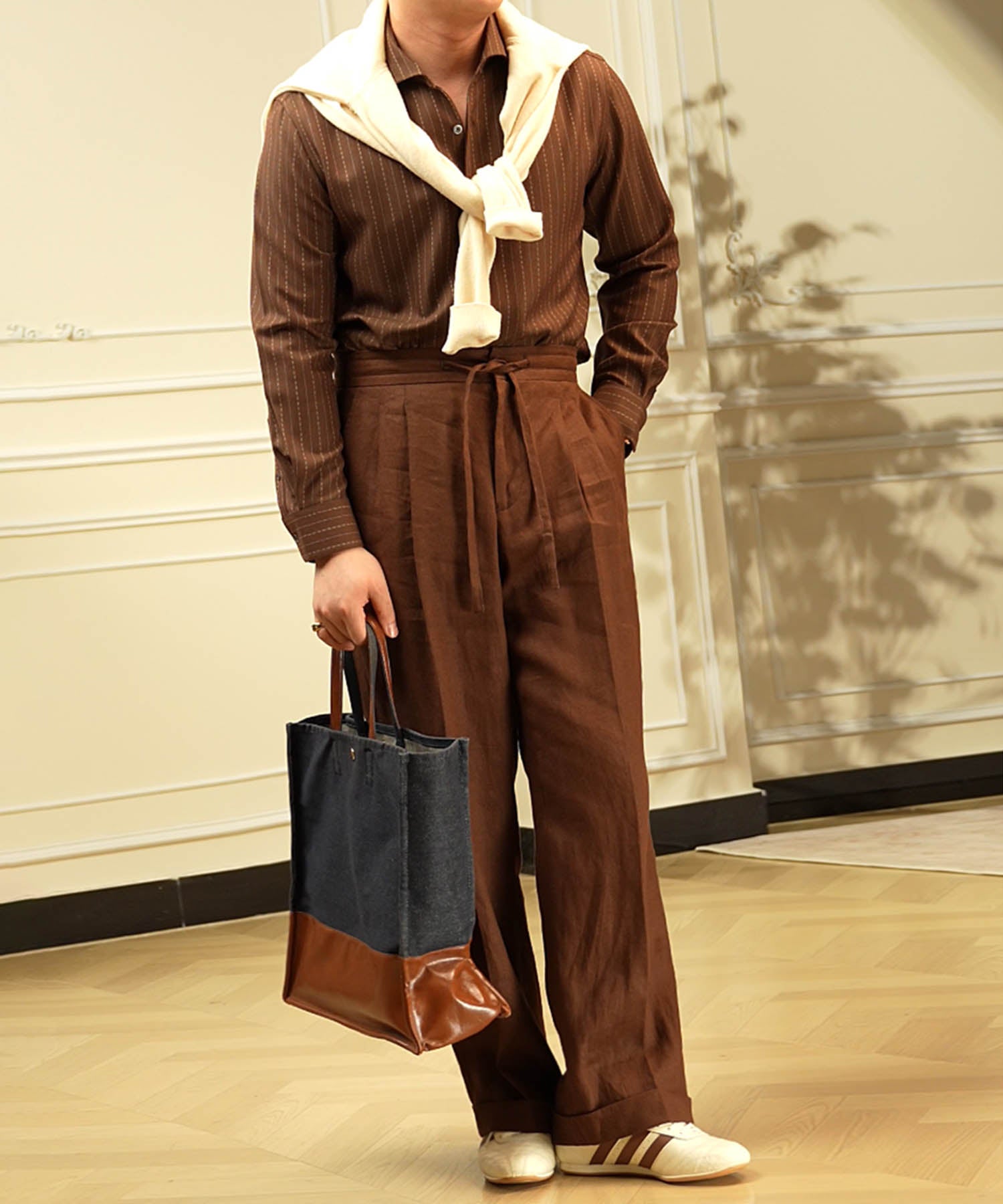 【NEW ITEM】レギュラーフィット ストライプ 着心地抜群 シワになりにくい 清潔感 カッタウェイ ロングスリーブ シャツ