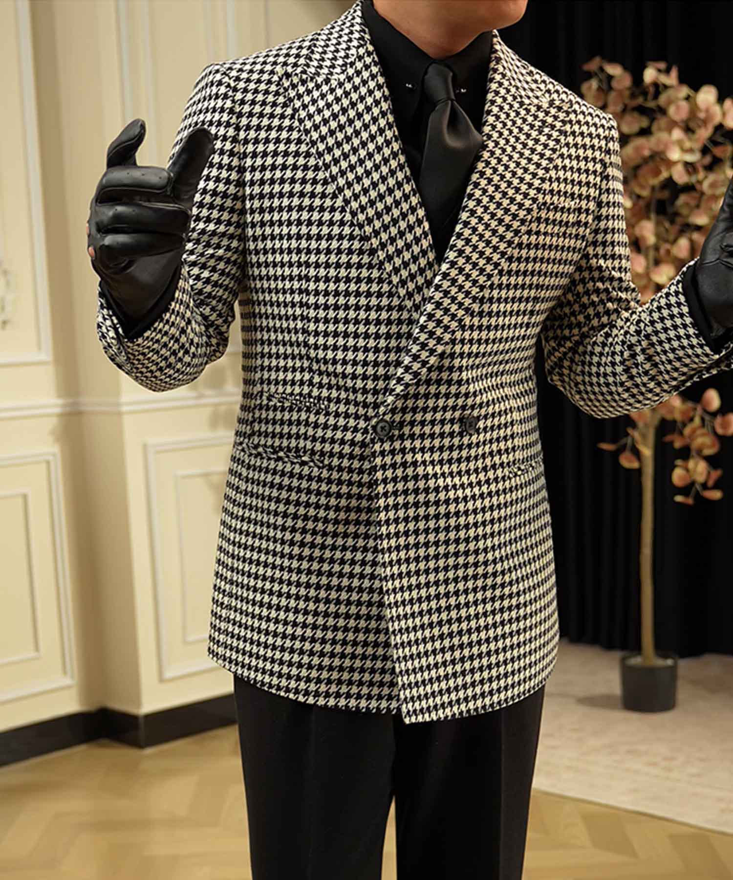 30s〜40s Vetra 千鳥格子 ダブル ワークジャケット ユーロワーク 30s〜40s Vetra 千鳥格子 ダブル ワークジャケット ユーロワーク