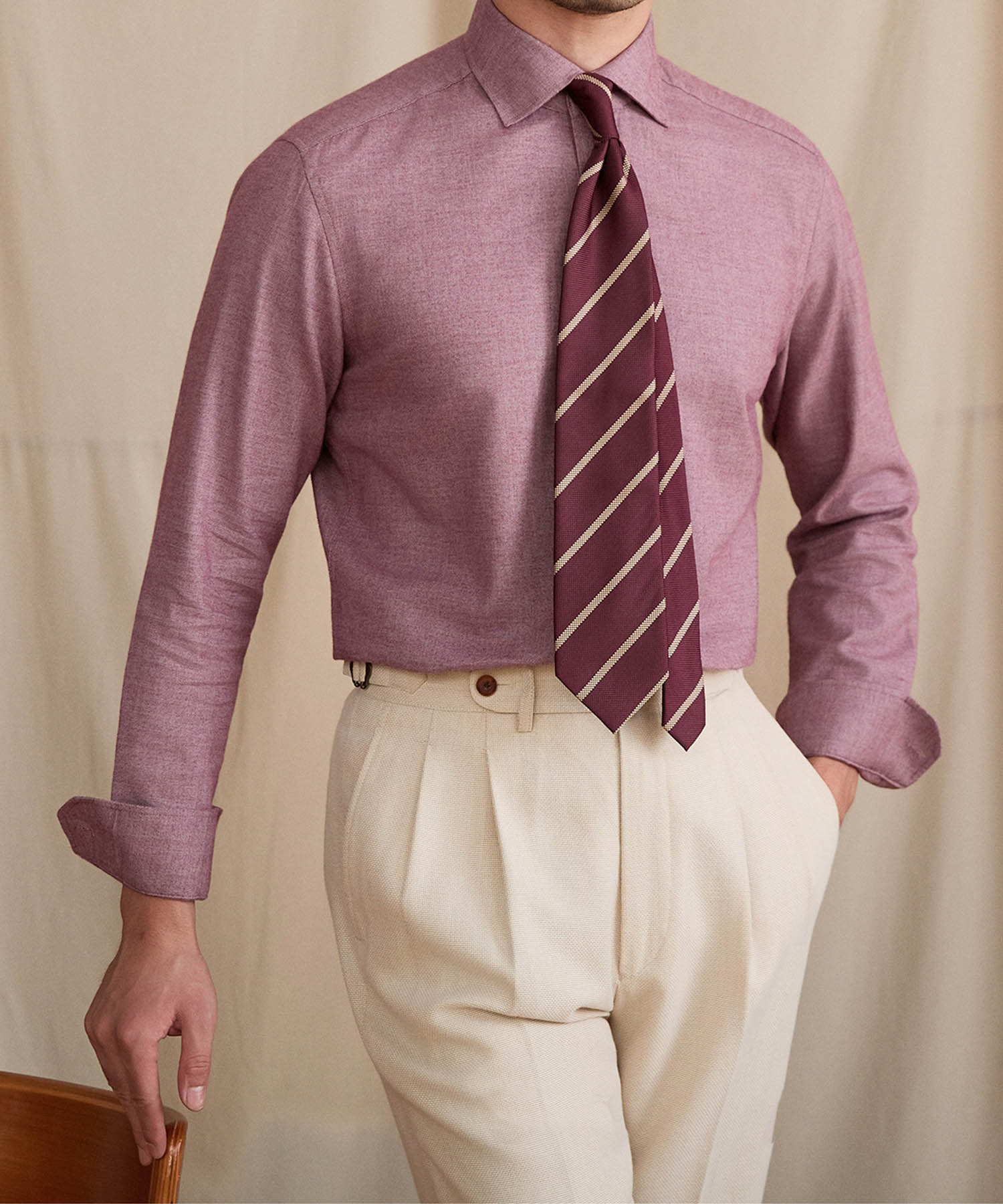 【NEW ITEM】スリムフィット 綿 天然素材 着心地抜群 シワになりにくい 機能美 ロングスリーブ シャツ